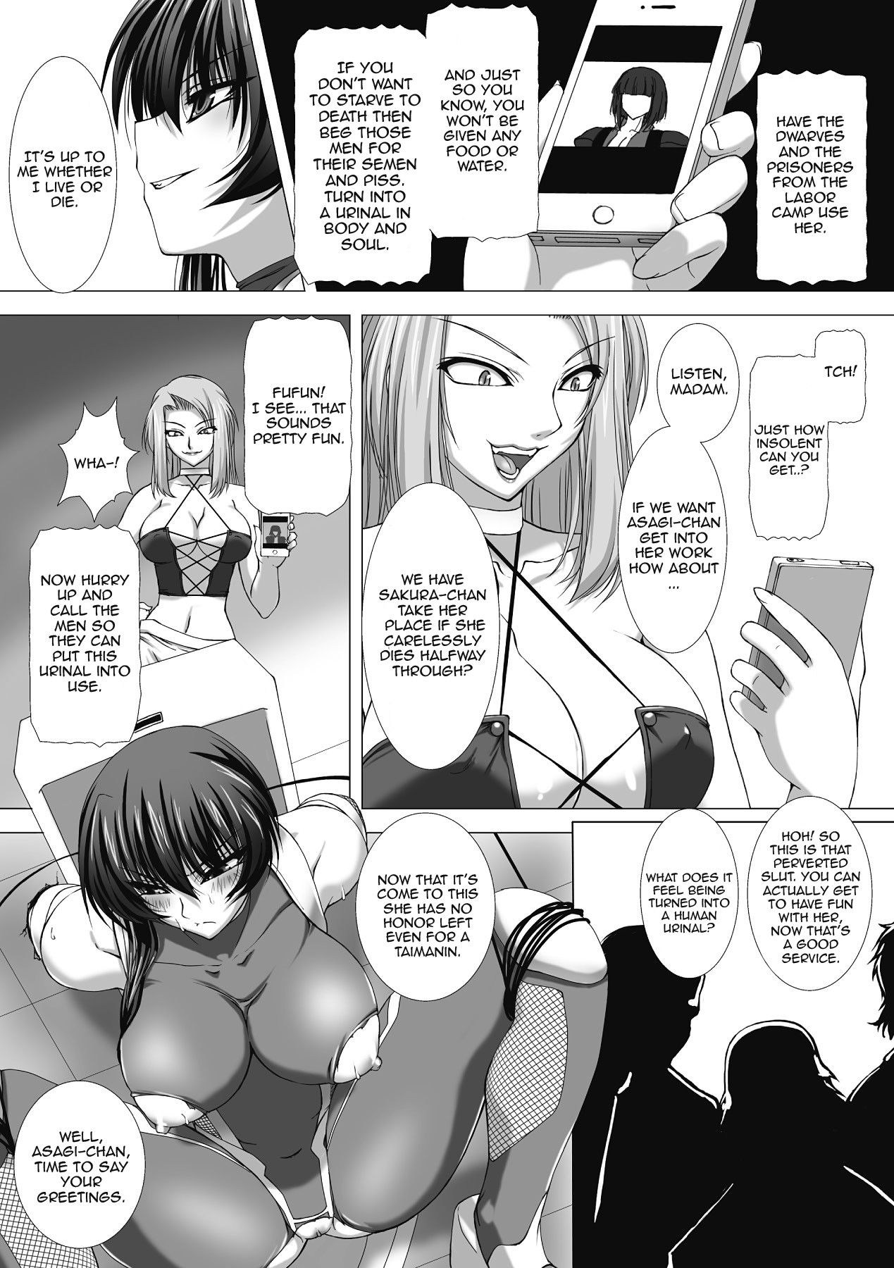 Hentai Manga Comic-Anti-demon Ninja Asagi Embarrassing Dark Game-Read-100